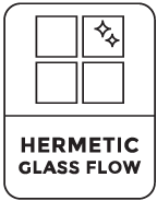 Caratteristiche Hermetic glass flow - VERTICAL SOFT SLIM AIR - Klover