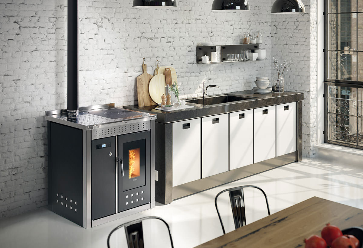 Termocucina a pellet Smart 80 Inox